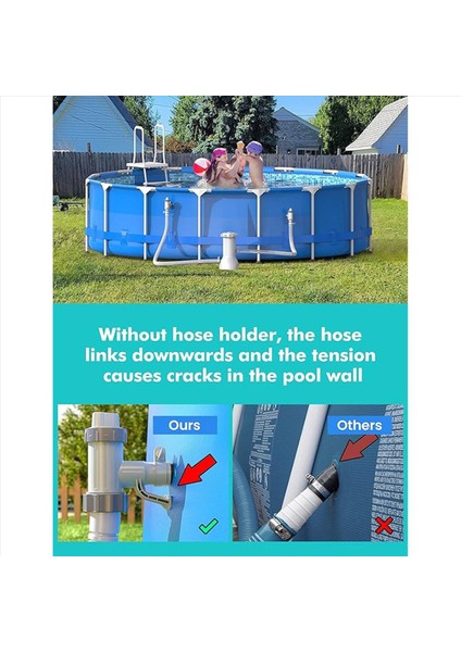 4x Havuz Hortumu Adaptörü Havuz Hortumu Tutucu ve Yer Üstü Havuzlar Için Piston Vanası Havuzu Yedek Parçaları B (Yurt Dışından) fırsatları