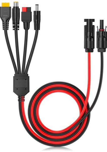 6x 4-In-1 Güneş Paneli Konektörü Uzatma Kablosu Ayırıcı Anderson Konnektörü Dc Adaptörü Priz XT60 Dişi Bağlantı (Yurt Dışından) fiyatları