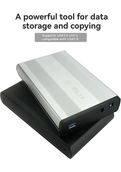 3 5 Inç HDD Kutusu USB 3 0 Sata Harici Sabit Sürücü Muhafazası Hızlı Sabit Disk Okuyucu Adaptörü Ab Tak Gümüş (Yurt Dışından) fırsatları