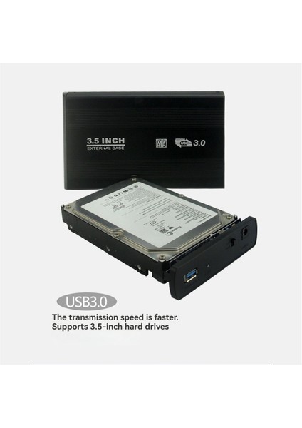 3 5 Inç HDD Kutusu USB 3 0 Sata Harici Sabit Sürücü Muhafazası Hızlı Sabit Disk Okuyucu Adaptörü Ab Tak Gümüş (Yurt Dışından) indirimleri