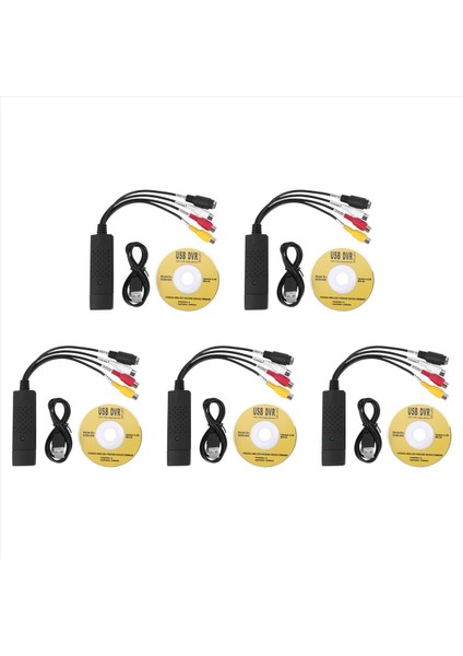 5x Video Ses Vhs Vcr USB Video Yakalama Kartından Dvd&#39 Ye Dönüştürücü Yakalama Kartı Adaptörü (Yurt Dışından)