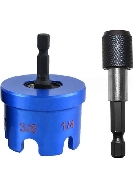 Somun Fermuar Matkap Bağlantı Somunları 1/4&quot 3/8&quot ve 1/2&quot Elektrikli El Aletleri Için Kolaylıkla Açılabilen Manuel Aletler Aksesuarları Mavi (Yurt Dışından)