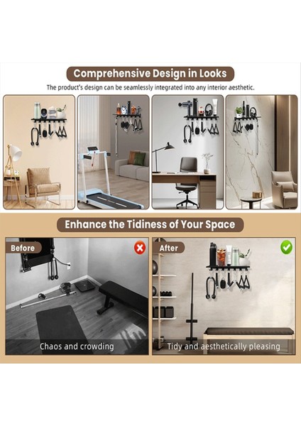 Yüzen Raf Raf Ev Spor Salonu Depolama Spor Salonu Rafı Duvara Monte Organizatör Egzersiz Metal Raf Tutucu (Yurt Dışından) indirimleri