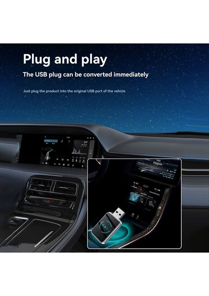 3 In1 Carplay Airplay Kablosuz Carplay Apple Otomatik USB Dongle Adaptörü Bluetooth + Wifi Kablolu Carplay - Kablosuz B (Yurt Dışından) indirimleri