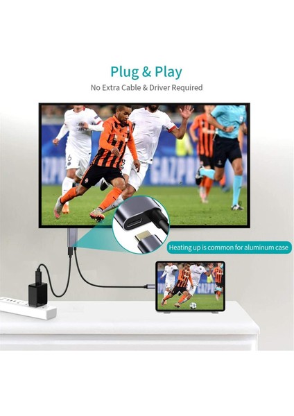 USB C - HDMI Uyumlu Video Kablosu 100W Pd Hızlı Şarj Adaptörü ile 4K 60Hz Tip C - Hd 1 8m Dizüstü Bilgisayarlar Için Kablo (Yurt Dışından) fırsatları