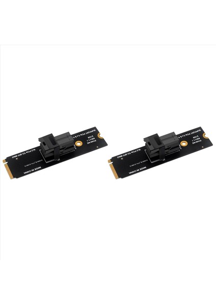 2x M 2 Nvme - U2 Adaptör Kartı M 2 Ngff Mkey Pciex4 - SFF8643 SFF8639 Genişletilmiş Yükseltici Kart Desteği M 2 Nvme Protokolü (Yurt Dışından)