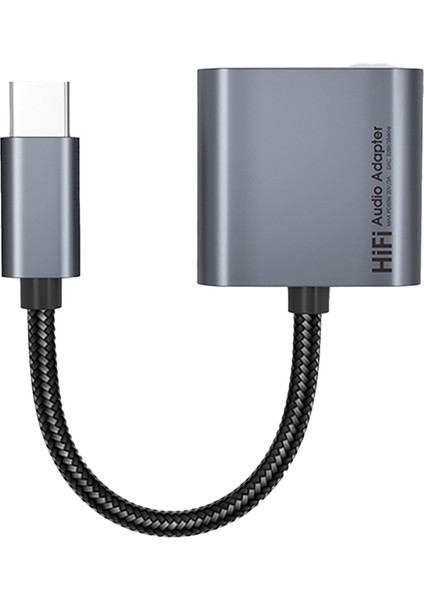 USB Tip C - 3 5 mm Jack Aux Adaptörü 60W Pd Usb-C 2&#39 Si 1 Arada Dönüştürücü Kulaklık Şarjı Dijital Kod Çözme Ses Otg Kablosu (Yurt Dışından)