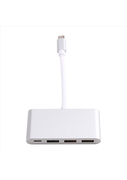 4&#39 Ü 1 Arada USB C Hub Güç USB 3 0 MacBook Için Yüzey Krom Buhar Güverte Kararlı USB 3 0 USB Hub Adaptörü (Yurt Dışından)