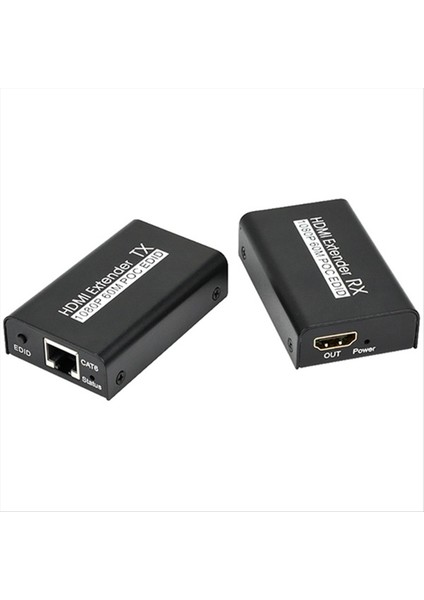 60M Genişletici 1080P 60Hz Genişletici RJ45 Cat6 Kablo Verici ve Alıcı Için HDMI Uyumlu Poc Edıd Ab Fişi (Yurt Dışından)