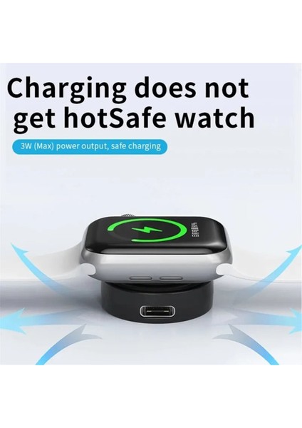 Manyetik Saat Kablosuz Şarj Cihazı Izle 8 7 6 5 4 3 Se Ultra Dock Adaptörü Taşınabilir Pd USB Hızlı Şarj Istasyonu Beyaz (Yurt Dışından) fırsatları