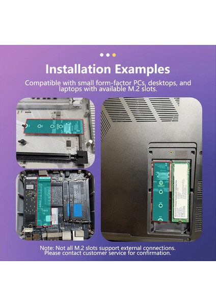 Oculink Sff 8612 - M 2 Için Nvme M-Key SSD SFF-8612 Kadın Yükseltici Kart Pcıe 4 0 X4 U 2 SSD Sabit Disk Dönüştürücü (Yurt Dışından) modelleri