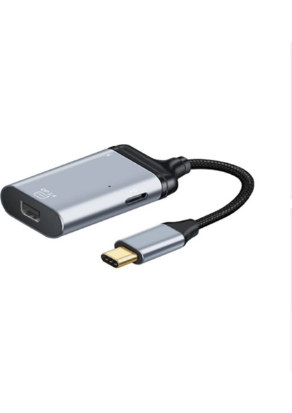 Mini Displayport Adaptörü Usb-C Tip C - Mini Dp Displayport Monitör Dönüştürücü 4K 2k 60hz Dişi Pd Güç Bağlantı Noktası ile (Yurt Dışından)