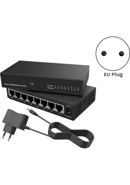 2x 8 Port Gigabit Ethernet Anahtarı RJ45 Hub Internet Splitter Akıllı Anahtar Ethernet Ağ Anahtarı 10/100 Mbps Ab Tak (Yurt Dışından) modelleri