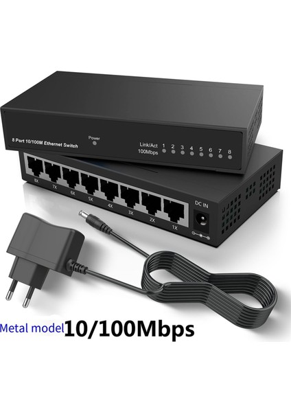 2x 8 Port Gigabit Ethernet Anahtarı RJ45 Hub Internet Splitter Akıllı Anahtar Ethernet Ağ Anahtarı 10/100 Mbps Ab Tak (Yurt Dışından) fırsatları