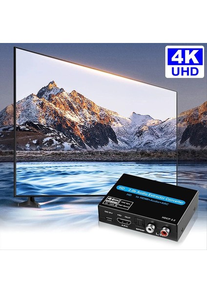 4K 60Hz Hdmı2 0 Ses Çıkarıcı Desteği 5 1ch Hdmı2 0 Hd-Mı - Hdmıaudio Arc Anahtarı Sesli Toslink Stereo Tv Ps4 Için (Yurt Dışından) modelleri