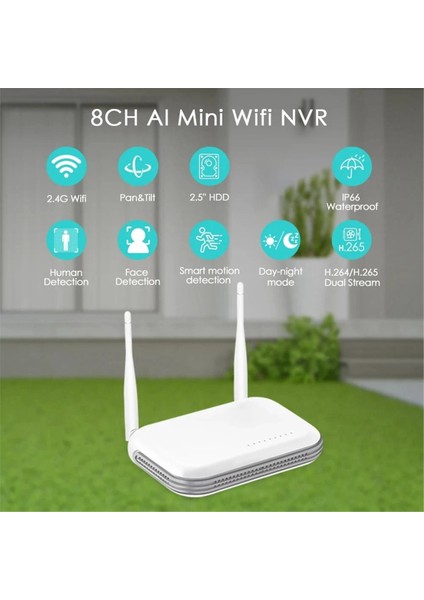 Mini Wifi Nvr 8ch H 265 Ağ Video Kaydedici Gelişmiş Yüz Algılama ile Xmeye Icee App Ab Tak ile Uyumlu (Yurt Dışından) fiyatları