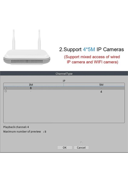 Mini Wifi Nvr 8ch H 265 Ağ Video Kaydedici Gelişmiş Yüz Algılama ile Xmeye Icee App Ab Tak ile Uyumlu (Yurt Dışından) modelleri