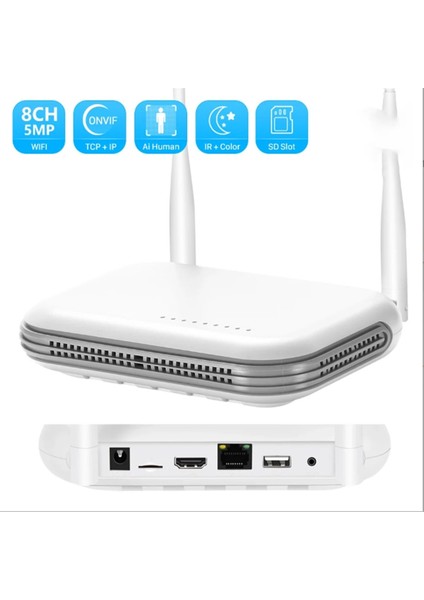 Mini Wifi Nvr 8ch H 265 Ağ Video Kaydedici Gelişmiş Yüz Algılama ile Xmeye Icee App Ab Tak ile Uyumlu (Yurt Dışından) indirimleri