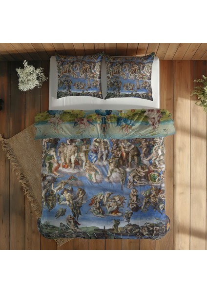 Dünyevi Zevkler Bahçesi & Son Yargı Çift Taraflı Nevresim Takımı 200 cm x 220 cm modelleri