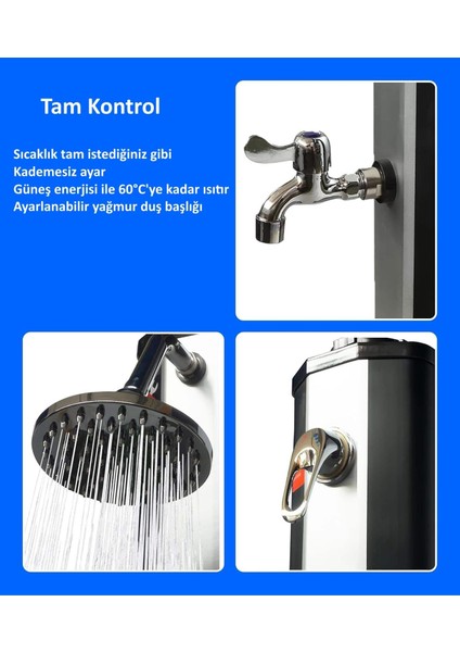 Solar Duş Ayak Yıkamalı 35L modelleri