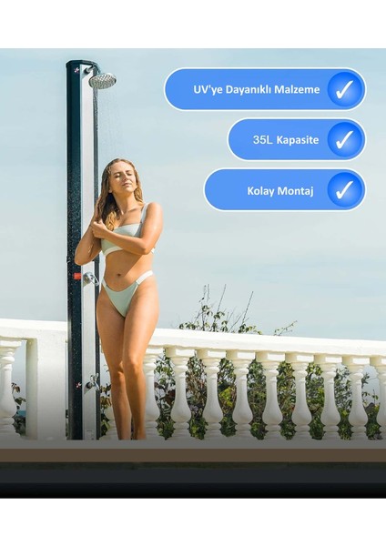 Solar Duş Ayak Yıkamalı 35L indirimleri