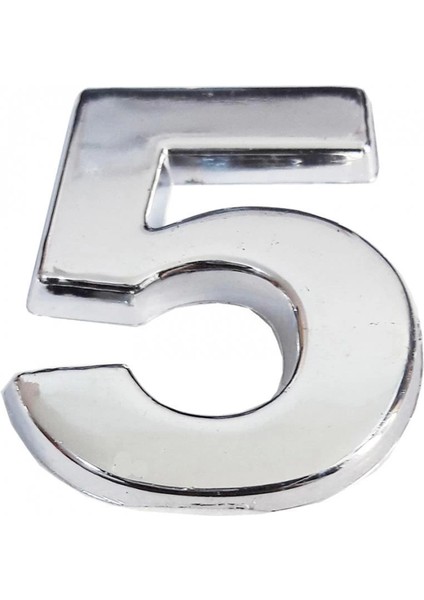 Cemax Krom Yapışkanlı 5 Rakamı 5 cm