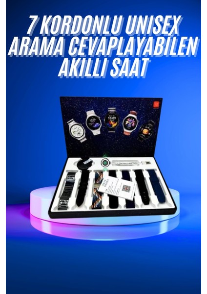Akıllı Saat Çoklu Kordon Seçenekli Dokunmatik Ekran Nabız Sensörlü