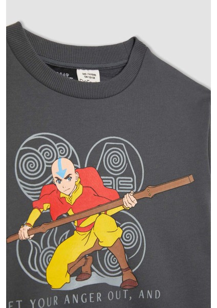 Erkek Çocuk Avatar the Last Airbender Kapüşonlu Sweatshirt
