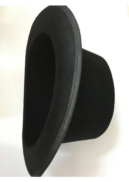 Bfs Ikinci Kalite Yetişkinler Için Siyah Renk Ringmaster Sihirbaz Şapkası Fötr Şapka 15 cm indirimleri