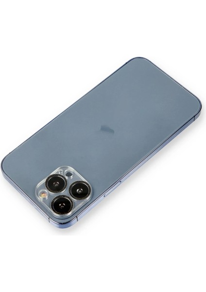 Bfs iPhone 12 Pro Max Shine Kamera Lens Koruma Cam - Siyah