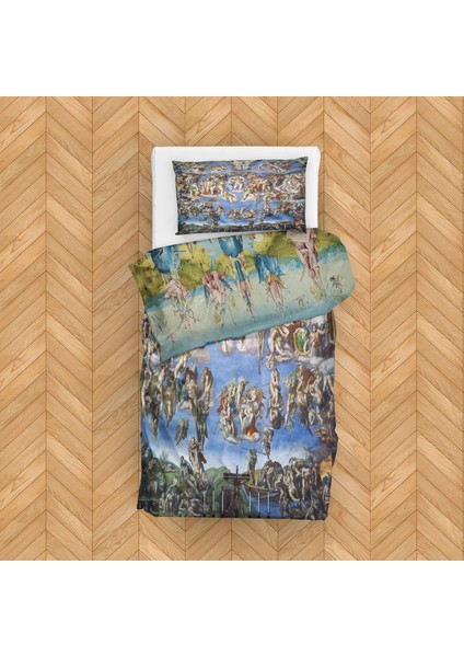 Dünyevi Zevkler Bahçesi & Son Yargı Çift Taraflı Nevresim Takımı 160 cm x 220 cm fiyatları