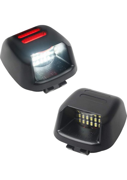 Nissan Navara D40 Için 2 Adet Kırmızı Tüp Smd LED Plaka Lambası (Yurt Dışından)