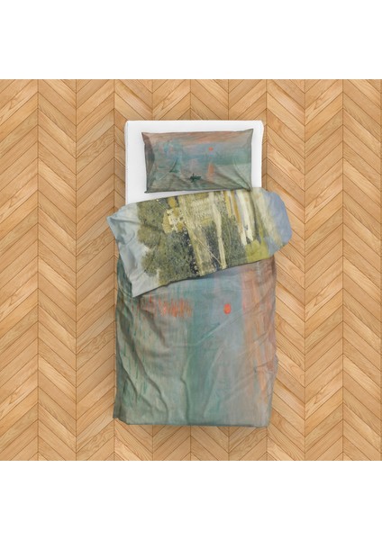 Impression, Sunrise & The Argenteuil Bridge Çift Taraflı Nevresim Takımı 160 cm x 220 cm fiyatları