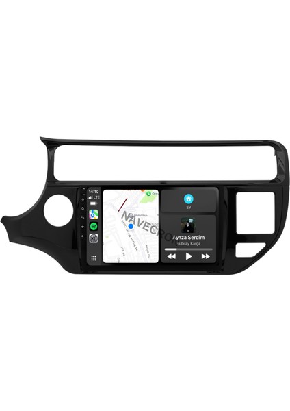 Kıa Rıo 2015-16 9" Uyumlu Android Multimedia Gerçek 4/64 Kablosuz Carplay Geri Görüş Kameralı