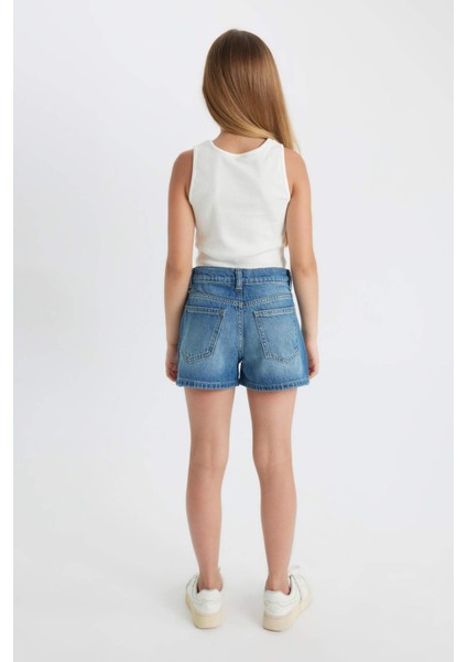Kız Çocuk Jean Şort