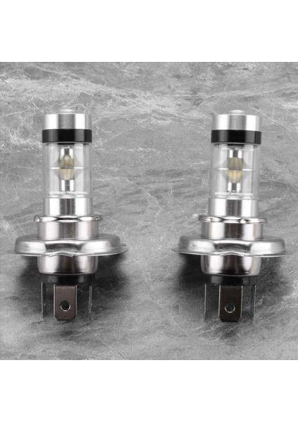 2 Adet LED H4 Hb2 9003 Ampul 100W 20 LED Araç Sis Lambası 6000K Beyaz (Yurt Dışından)