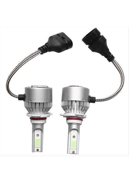 C6 LED Araba Far Ampulleri 2 Adet 8000K Açık Mavi LED Sis Lambası - Ampuller (Yurt Dışından)