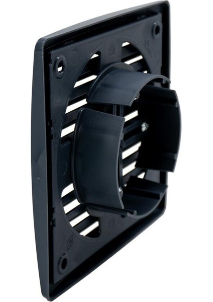 6461 Kare Baca Kapağı Duvar Menfezi Ayarlı (Füme)