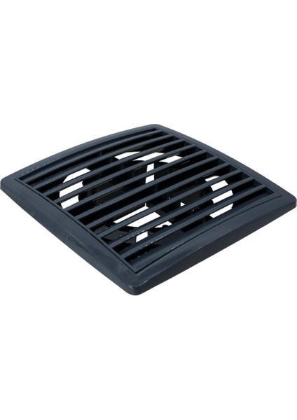 6461 Kare Baca Kapağı Duvar Menfezi Ayarlı (Füme)