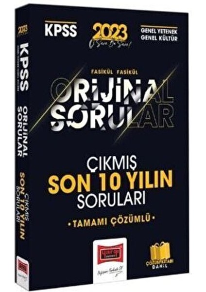 2023 KPSS Genel Kültür Genel Yetenek Orijinal Çözümlü Sınav Soruları Seti fiyatları