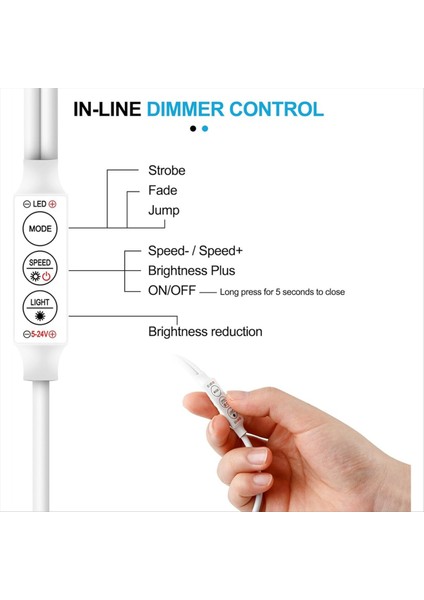 Tek Renkli LED Şerit Işıklar Için Uzaktan Dimmer Denetleyici 3528/5050/ LED Bant Için 5-24V Kablosuz Denetleyici (Yurt Dışından) modelleri