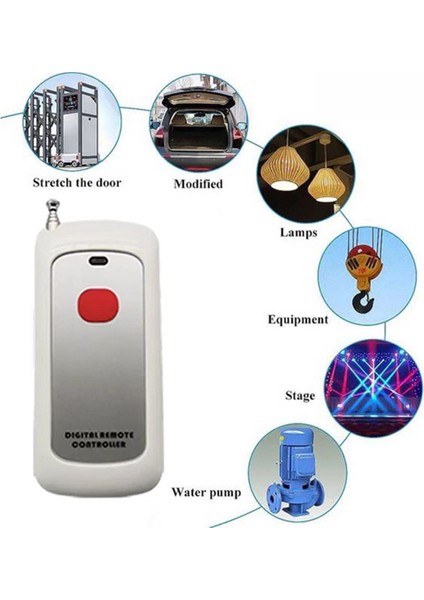 433MHZ Kablosuz Uzaktan Kumanda Öğrenme Kodu EV1527 Modülü Antenli Tek Düğme Kontrolü 1000M Uzun Menzilli Açıcı (Yurt Dışından) fiyatları