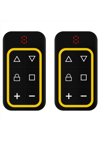 2x 8ch Çok Frekanslı Garaj Kapısı Uzaktan Kumanda 270-868MHZ Rf Kopyalama Frekansı Otomatik Olarak Tanımlayın Sarı (Yurt Dışından)