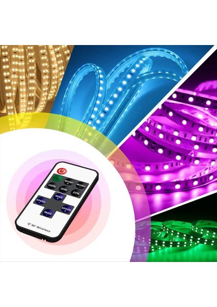 Tek Renkli 3528 5050 LED Şerit Işıklar Için Mini Kablosuz Uzaktan Kumanda 5-24V Dc LED Şerit Için Dc Konnektörlü (Yurt Dışından) indirimleri