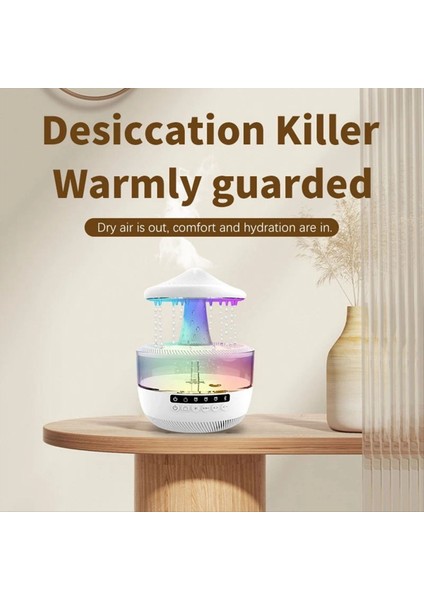 Yağmur Bulut Nemlendirici 350 ml Uçucu Yağ Difüzörü Bluetooth Hoparlör Yağmur Damlası Nemlendirici Gece Lambası ile Abd Plug (Yurt Dışından) indirimleri