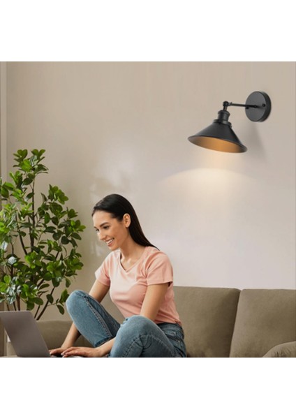 Siyah Vintage Duvar Sconces, LED Duvar Işıkları Duvar Lambası Fikstürü Yatak Odası Çiftlik Evi Için Uzaktan Kumanda ile Kapalı (Yurt Dışından) modelleri