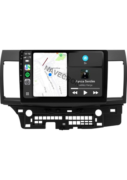 Mıtsubıshı Lancer 2008+ 10"uyumlu Android Multimedia Gerçek 4/64 Kablosuz Carplay Geri Görüş Kameralı