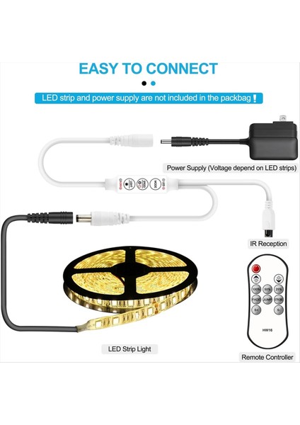Tek Renkli LED Şerit Işıklar Için Uzaktan Dimmer Denetleyici 3528/5050/ LED Bant Için 5-24V Kablosuz Denetleyici (Yurt Dışından) fırsatları