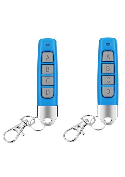 2 Adet 433 Mhz Uzaktan Kumanda Kompakt Kablosuz Teksir Garaj Kapıları Kapı Sistemleri Için Evrensel Uyumluluk Mavi (Yurt Dışından)