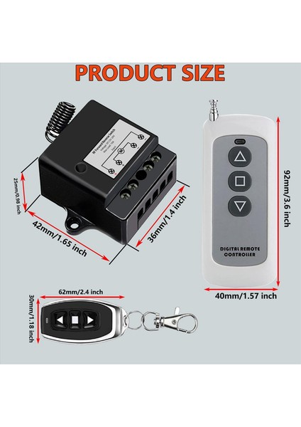 3x DC12V-24V Ileri Geri Anahtarı Lineer Aktüatör Uzaktan Kumanda 10A Akım 165 Ft Aralığı Uzaktan Kumandalı Lineer Aktüatör (Yurt Dışından) fırsatları